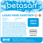 Liquid Hand Sanitiser Dispenser Refill 700ml